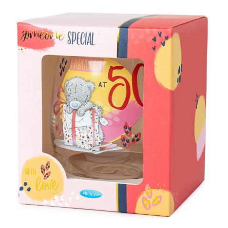 50th Birthday Me to You Bear Boxed Stemless Glass Extra Image 1